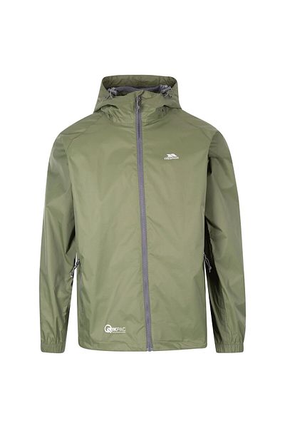 Trespass Ανδρικό μπουφάν Qıkpac - Unisex Packaway Jkt Tp75 Moss Raincoat Uajkraı10001-ms1