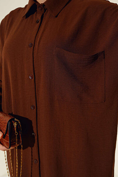 Kirazgym Crepe Fabric Long Tunic with Pocket Detail