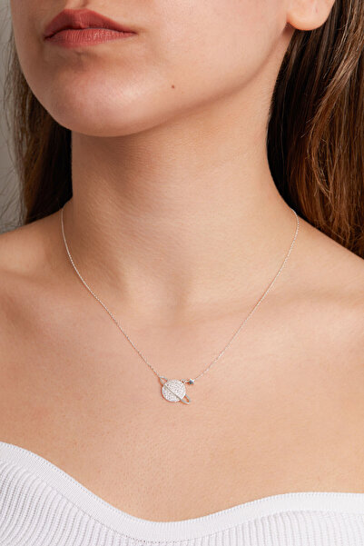 Elika Silver Kadın Gezegen Model 925 Ayar Gümüş Kolye