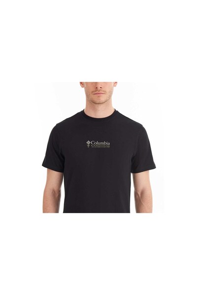 Columbia Columbia Cs0309 Csc M Rıpples Mini Ss Tee Ανδρικό μαύρο κοντομάνικο μπλουζάκι Cs0309-010