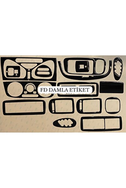 FD OTOMOTİV مجموعة فيات باليو 2004-2006 من طلاء الماهوجني الأسود اللامع
