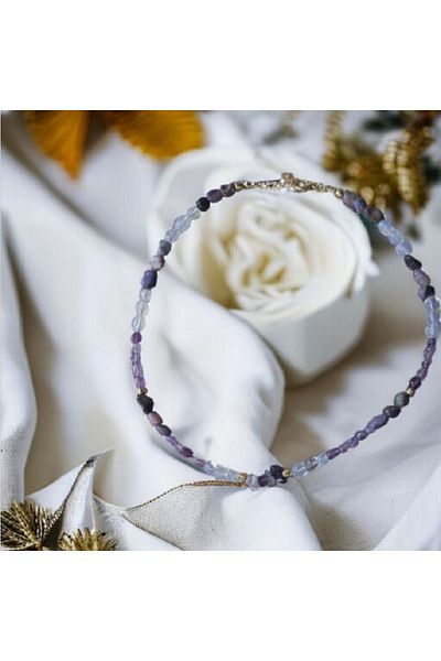 MSTR Art Çeroit Opal Necklace - Necklace with Charoite (Lavendarite)