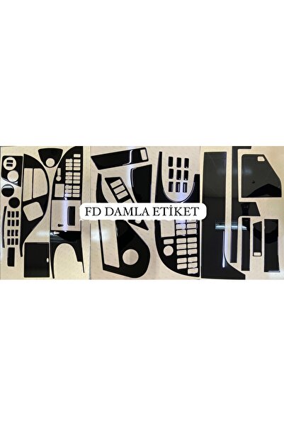 FD OTOMOTİV طقم مرسيدس ترافيجو كامل طقم طلاء الماهوجني لون أسود بيانو