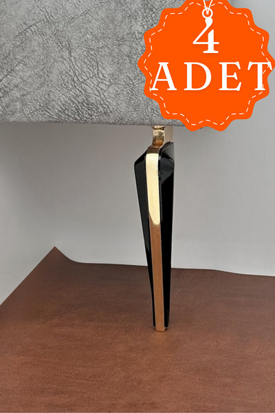 KOLDOOR Wings Gold Siyah Mobilya Koltuk Ayağı Chester Komidin Tv Ünitesi Vest...