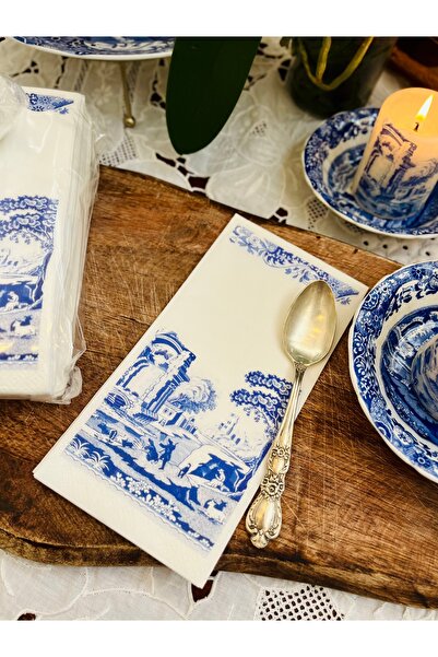 Genel Markalar Blue Italian Garson Katlama Sunum Peçetesi 16lı