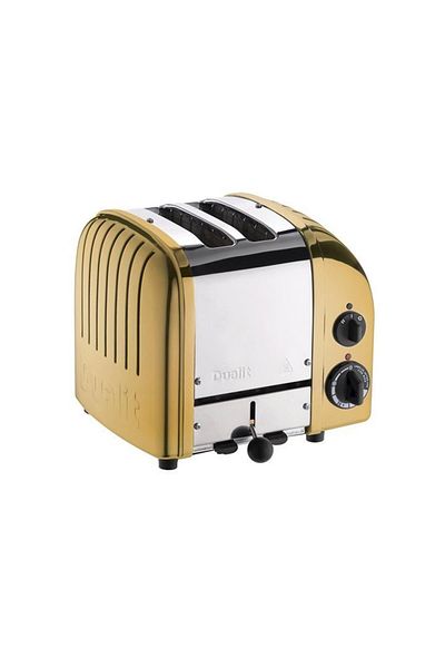 Dualit Classic 2-Chamber Handmade Toaster Brass