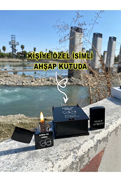 birdoz avm Kişiye Özel İsimli KARIM DA KARIM Tasarım Benzinli Çakmak & Özel A...