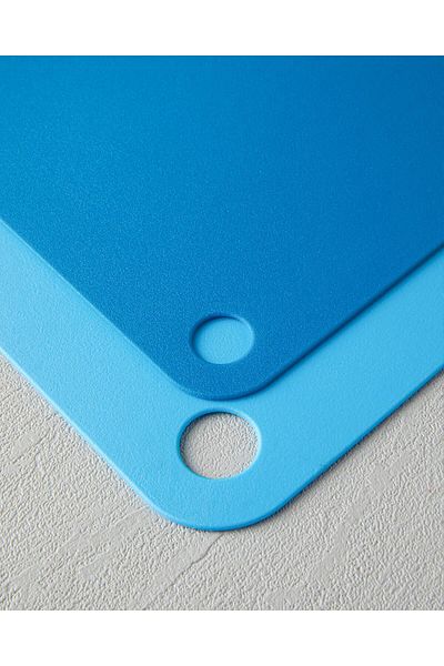 English Home Cut Me Plastic 2-Piece Cutting Board Blue