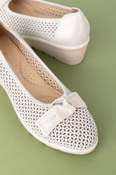 Gondol Pantofi de damă din piele naturală cu toc pană, comozi, eleganti, pentru mama Ell.6189