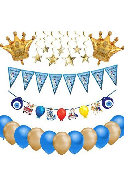 Parti Dükkanım Sünnet Odası Süsleri Seti 6 Parça