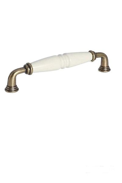 Porcellana Perla Porcelain Metal Furniture Handle Cabinet Drawer Kitchen Handle-handle- Pearl96mm (9.6 Cm) -stk3028
