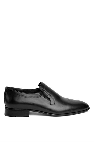 MARCOMEN 15143 Men's Genuine Leather Classic Shoes Black