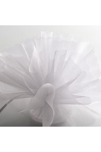 Kuzey 27 METREX70 CM TUL DECORATIV ALB TUL ALB FLORE DE MAȘINĂ DECOR DE NUNTĂ TUL DECORATIV ALB