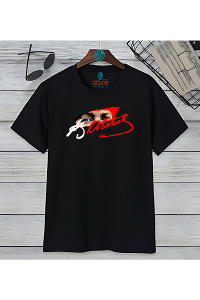 Gölge Store Μπλουζάκι Unisex με στάμπα στο στήθος με υπογραφή Kemal Atatürk