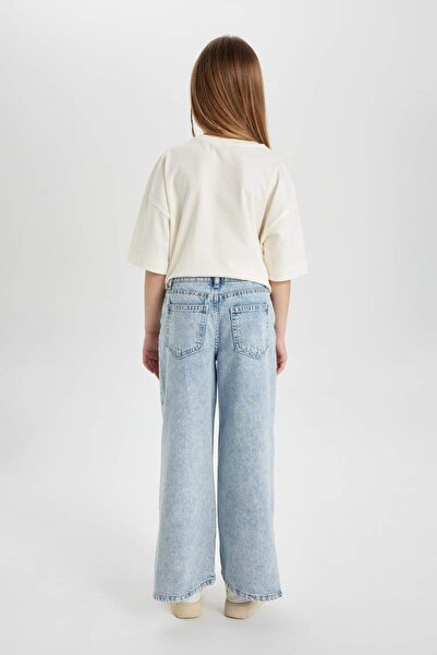 DeFacto Girl's Jean Pants Z4708A6/Nm39 Lt.Blue