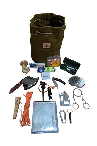 Mvt Wild Survival Kit, Hayatta Kalma Ekipmanları, Acil Durum Çantası, Afet - Deprem Çantası