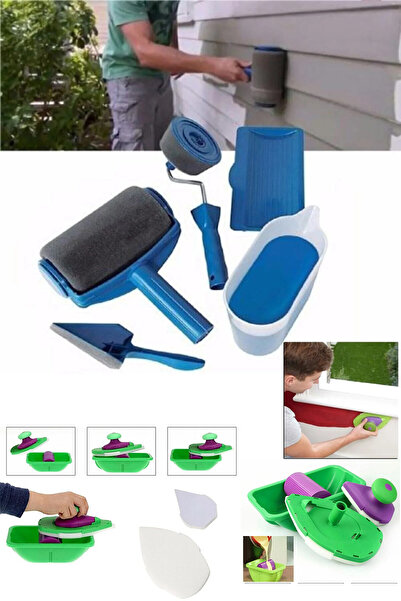 Genel Markalar 2li Boya Seti Paint Roller Damlatmayan Boya Rulosu ve Point An...