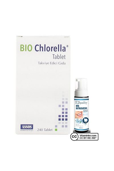 Assos GSE Bio Chlorella 240 Tablet + Teeth Whitening Foam Gift