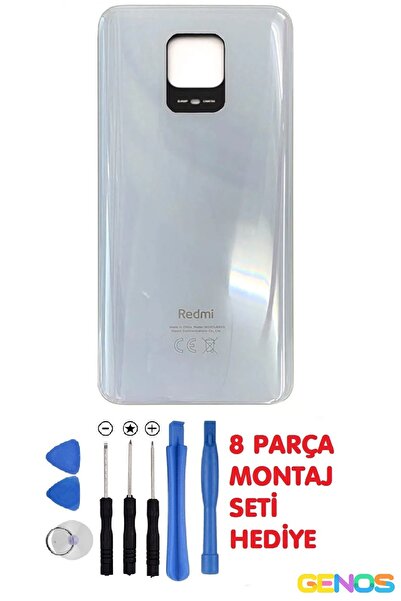 Genos Xiaomi Redmi Note 9 Pro/note 9s Arka Cam Kapak Batarya Pil Kapağı + Mon...