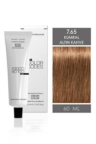 THE COLOR CODES CREAM COLOR 7.65 KUMRAL ALTIN KAHVE 60ML