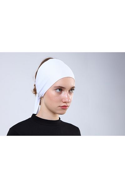 Ecardin Premium White Tape Bonnet - St 045