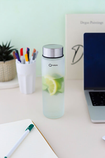 Qmatara قارورة زجاجية بيضاء فاخرة مقاس 550 سم مكعب