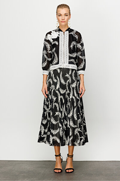 Nefeli Tül Dantel Detay Pilise Etekli Takım