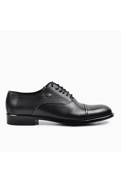 Fosco 2081 Γνήσιο Δερμάτινο Ανδρικά Παπούτσια Classic Μαύρα