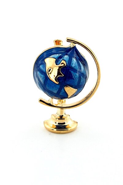 Solfera Yer Küre Dünya Gezegen Mavi Atlas Harita Yaka İğnesi Broş RZ188