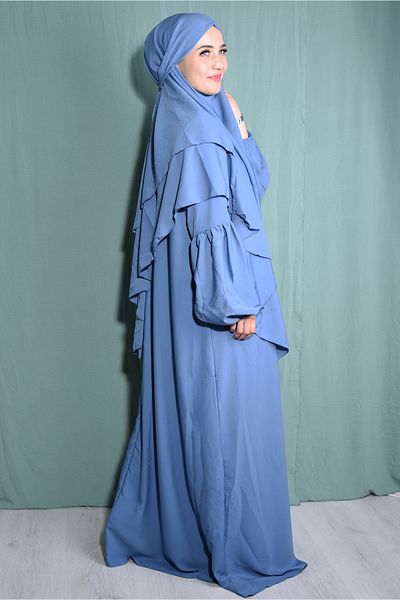 Ns nowascarf Medina Silk Hira Dress Shawl Suit Indigo