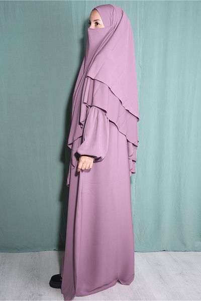 Ns nowascarf Medina Silk Hira Dress Shawl Set Powder