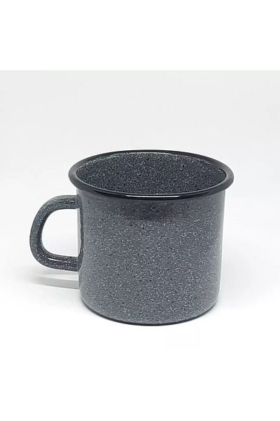 Avşar 10 cm Diameter - 1 Liter Enamel Milk Jug with Cord, Egg Hashama