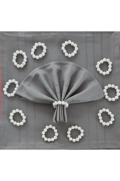 ZESA HOME منديل وحلقة تقديم أمريكية من قماش كولبر (12 قطعة)