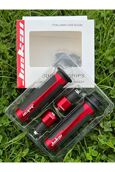 JİEKAİ HONDA CRF250L Motosiklet Spor Elcik Gaz Kolu Elcik Gidon Topuzu Set (KIRMIZI) *BD-004