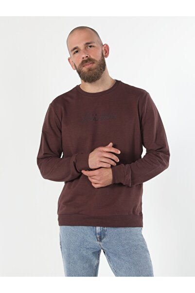 Colin's Ανδρικό φούτερ μωβ Regular Fit - Cl1060129