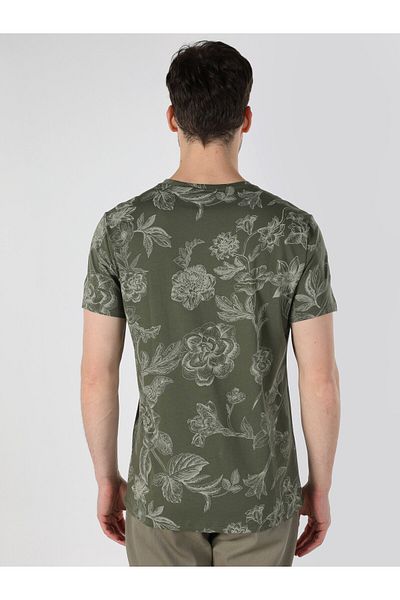 Colin's Green Men's Short Sleeve Crew Neck T-Shirt - Regular Fit Cl 1062710