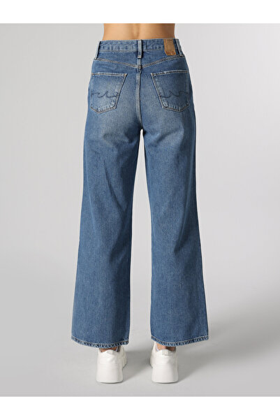 Colin's 970 Berry Regular Fit Yüksek Bel Geniş Paça Gri Kadın Pantolon Cl1062322