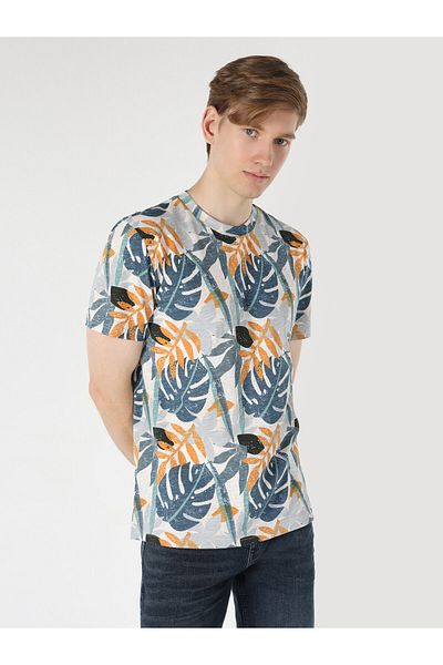 Colin's Tricou pentru bărbați cu decolteu obișnuit - multicolor, cu mânecă scurtă Cl 1062804