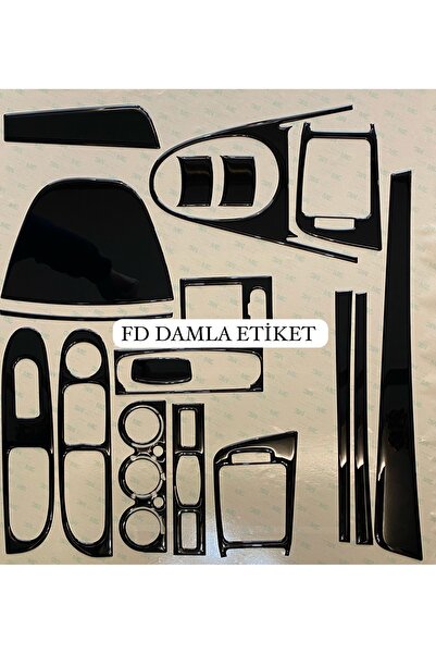 FD OTOMOTİV رينو سيمبول 2009-2013 - بيانو أسود مع طلاء الماهوجني