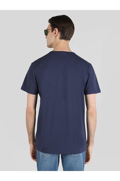 Colin's Navy Blue Regular Fit Crew Neck Men's T-Shirt - Cl 1062745