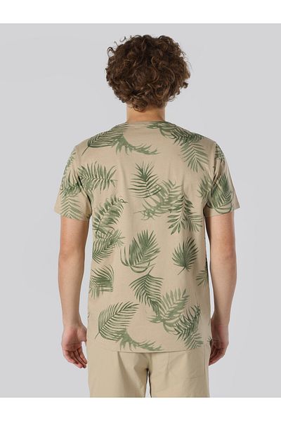 Colin's Tricou cu mânecă scurtă cu imprimeu bej pentru bărbați - Cl 1062761
