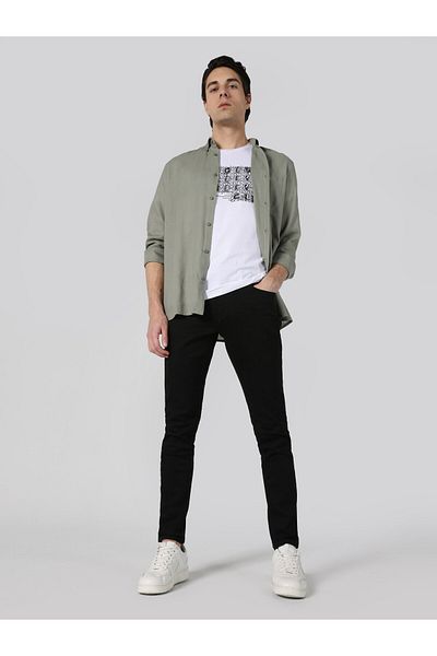 Colin's Green Regular Fit Men's Long Sleeve Shirt - Cl 1062133
