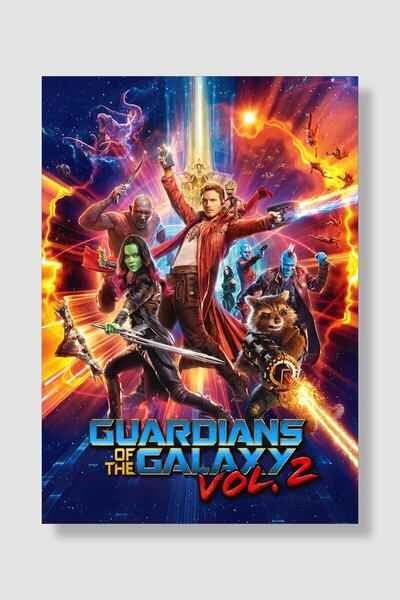 postick Marvel Galaksinin Koruyucuları Film Posteri Yüksek Kaliteli Kuşe Kağıdı