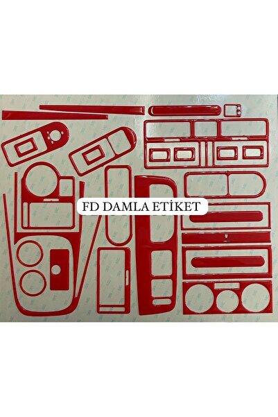 FD OTOMOTİV مجموعة فولكس فاجن بورا كاملة من طلاء الماهوجني باللون الأحمر