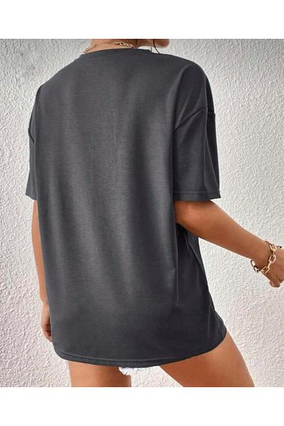 khufu Oversize Smoked Colored California 1991 Printed Relaxed Cut T-shirt