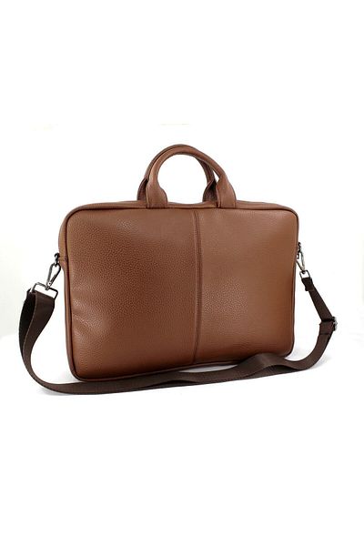 deri,se club Tan Color Unisex Shoulder Strap File Tablet 15,6 ιντσών Laptop και χαρτοφύλακας