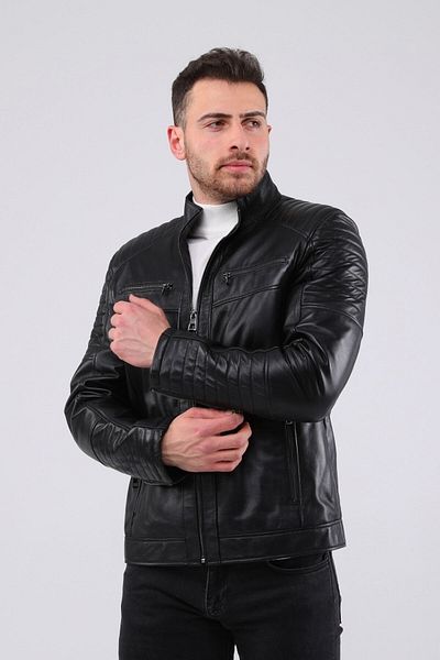 CE-YIL DERİ ÜRÜNLERİ Men's Genuine Leather Sports Coat