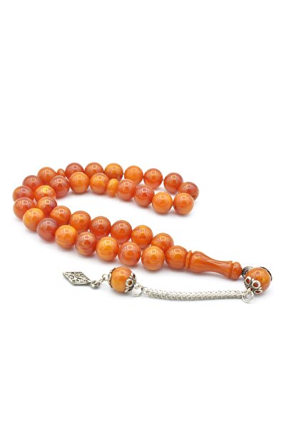 Murty99 Mărgele de rugăciune Catalin cu tăierea globului moară portocaliu pla...