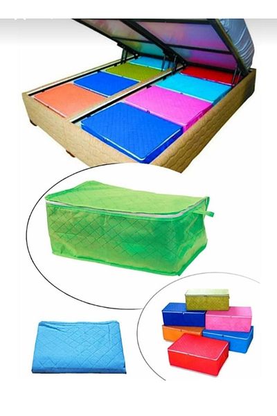 St Morritz 8 Pieces 52x31x26 cm Storage Sofa Bed Under Base - Clothes and Sweaters Organization Carrying Goods