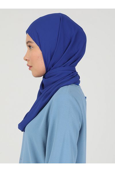 Ecardin Premium Saks Blue Chiffon Υφασμάτινο Σάλι Hijab - St 100